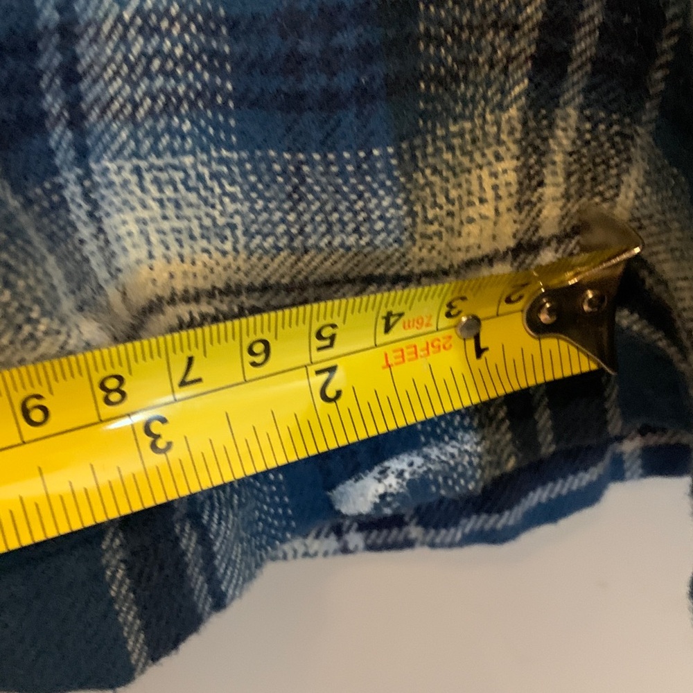 Patagonia Women’s Blue Plaid Fjord Flannel Size 8 - Picture 7 of 7